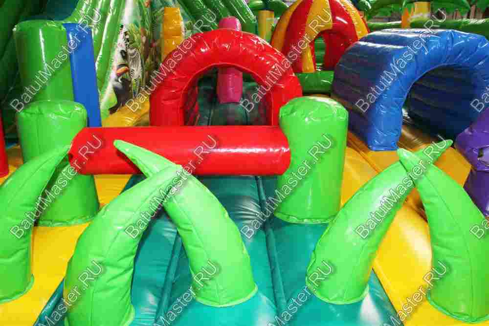 Коммерческий надувной батут "Джунгли малый"