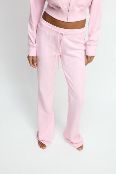 ZARA БРЮКИ FLARE ИЗ МЯГКОЙ ТКАНИ, РОЗОВЫЙ
