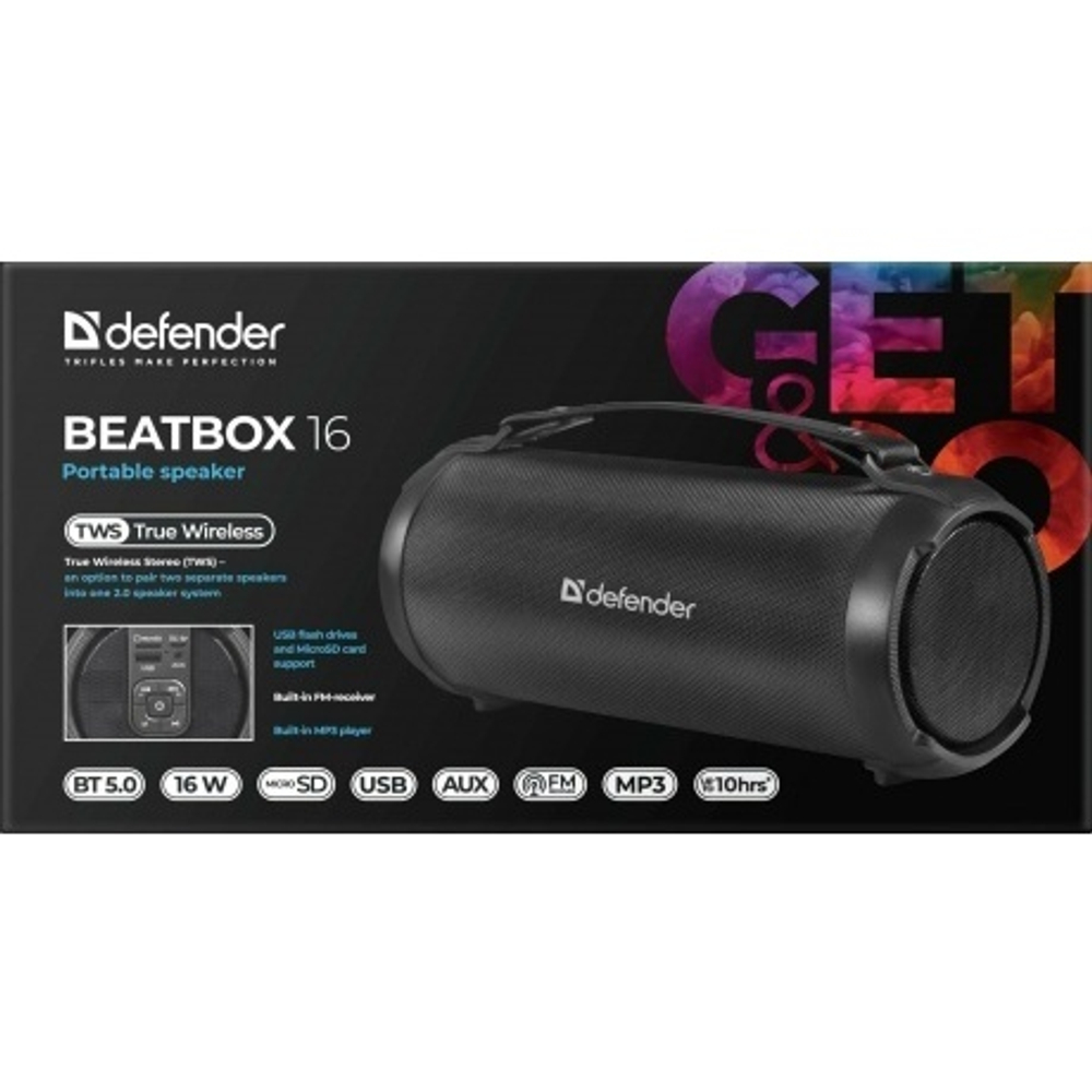 Портативная колонка DEFENDER Beatbox16 16Вт