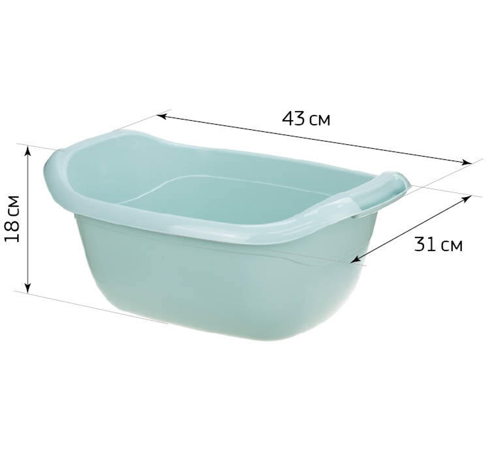 Таз овальный 10л М2544