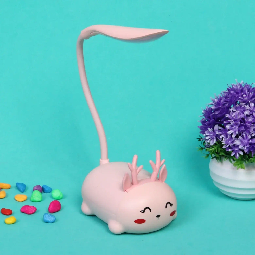 Светильник настольный «Marmalade-Олененок» LED 28,5*9,2*6,8см USB 5v 3w, Розовый