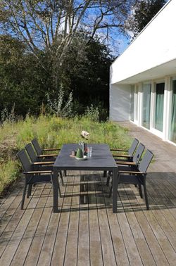 Andy, стул антрацит, алюминий/текстилен