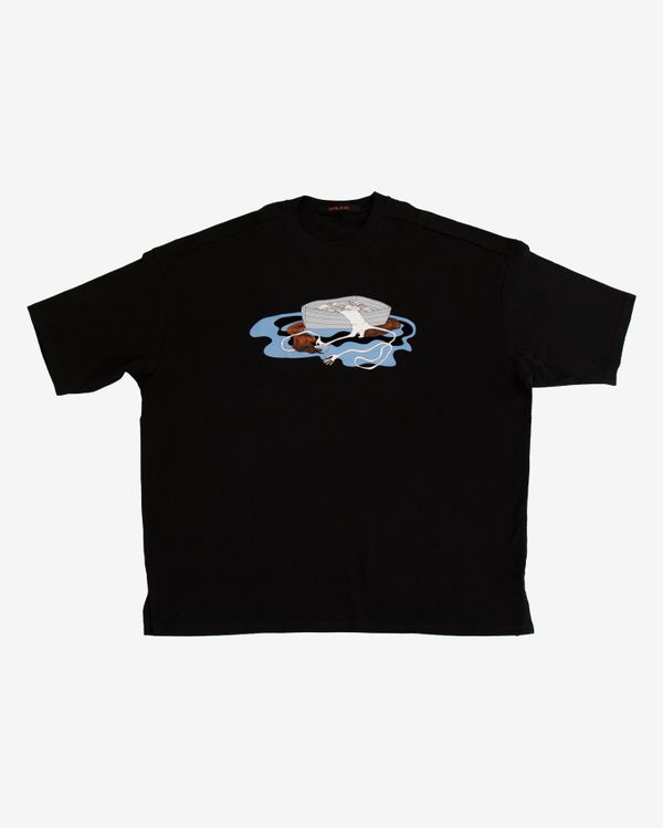 Футболка Оверсайз Закат Венеры 1.0 Черная - фото 1