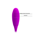 Мощный перезаряжаемый двусторонний гибкий вибратор с двигающимся элементом Snaky Vibe (7 режимов), фиолетовый (Цвет: фиолетовый)