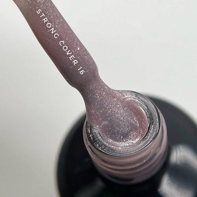 База Bloom Strong жесткая оттенок №16 (с блёстками) 30 мл