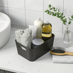 IKEA UPPDATERA  (ИКЕА УППДАТЕРА)  -  Контейнер, антрацит, 24x17 см