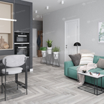 Кварцвиниловая плитка Alpine Floor Parquet LVT ECO 16-18 Дуб Лейтена