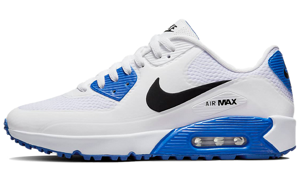 Nike Air Max 90 G low-top golf shoes for men and women the same white blue