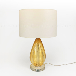 Настольная лампа Cloyd CEREUS-A T1 / крем. - выс. 58 см - янтарн. стекло (арт.30041)