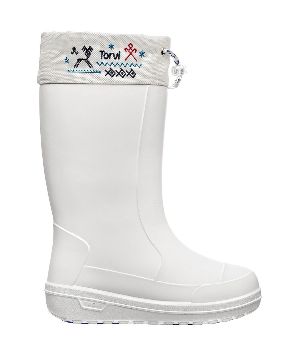 Сапоги женские из ЭВА TORVI Онега, подошва ТЭП, меховой вкладыш, цвет белый