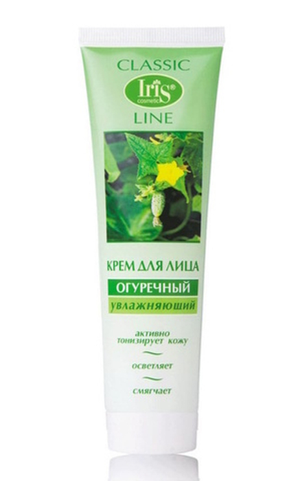 Крем для лица "Огуречный" увлажняющий 100мл. IRIS