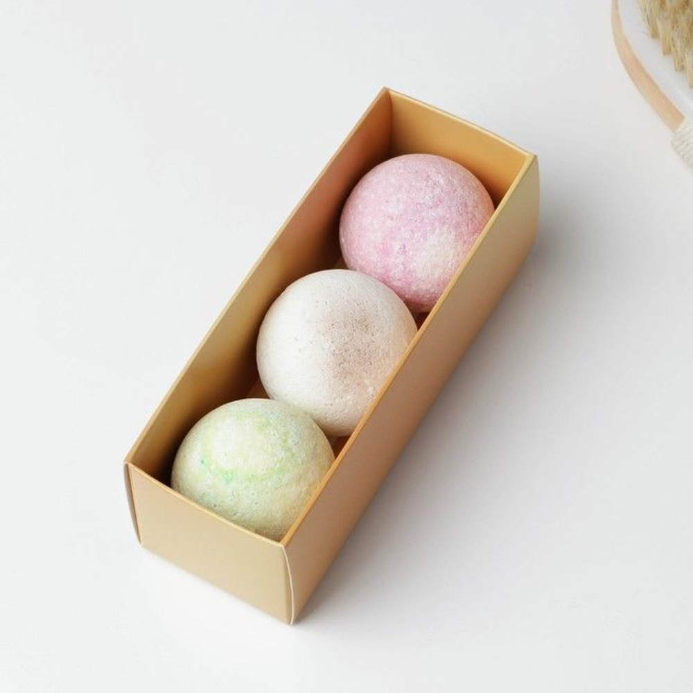 Набор из 3 бомбочек для ванны «Давай побулькаемся»