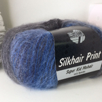 SILKHAIR PRINT  Lana Grossa   70% кидмохер 30% шелк   800м/100гр  Вес моточка 50гр  Цена за моток  col.327