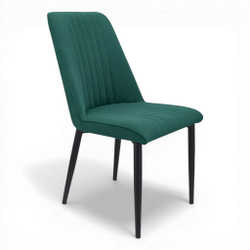 Стул "Софти" (арт. 325), велюр Бренди В10 зеленый, ножки черные