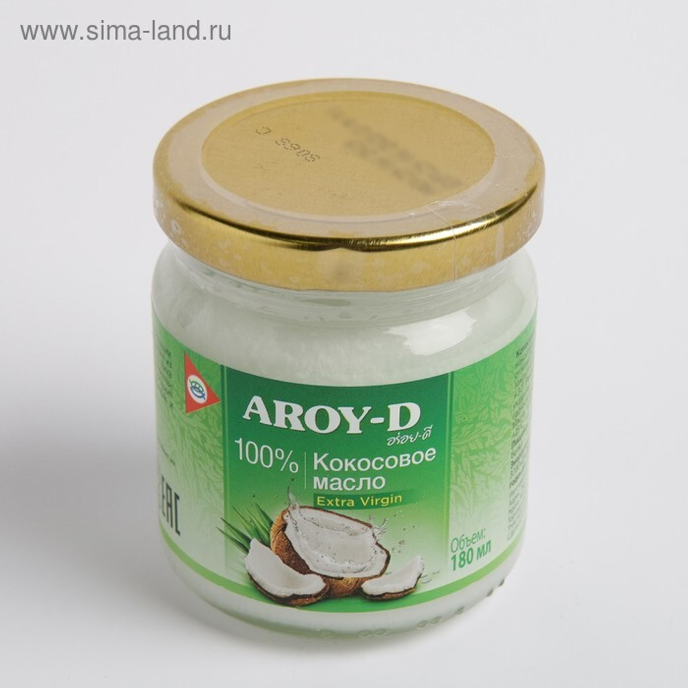 Масло Кокосовое extra virgin 100% AROY-D (180гр)