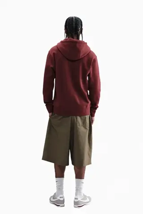 Кофта Nike Club Full-Zip - бордовый