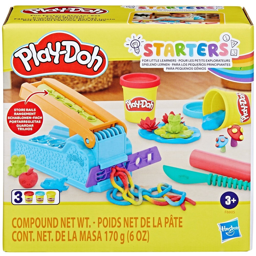 Play-Doh - Ciastolina Веселая фабрика 3 тюбика + аксессуары F8805 / артикул   F8805  / GTIN 5010996204646