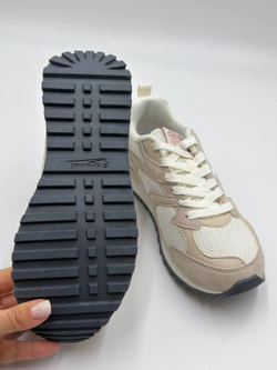 Женские кроссовки цвет "бежевый/белый/розовый" арт. 7W126L25-5