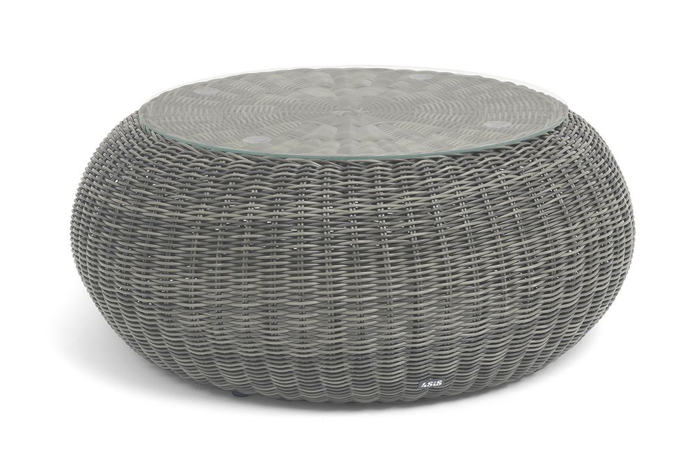 "Барселона" журнальный столик из искусственного ротанга, цвет графит