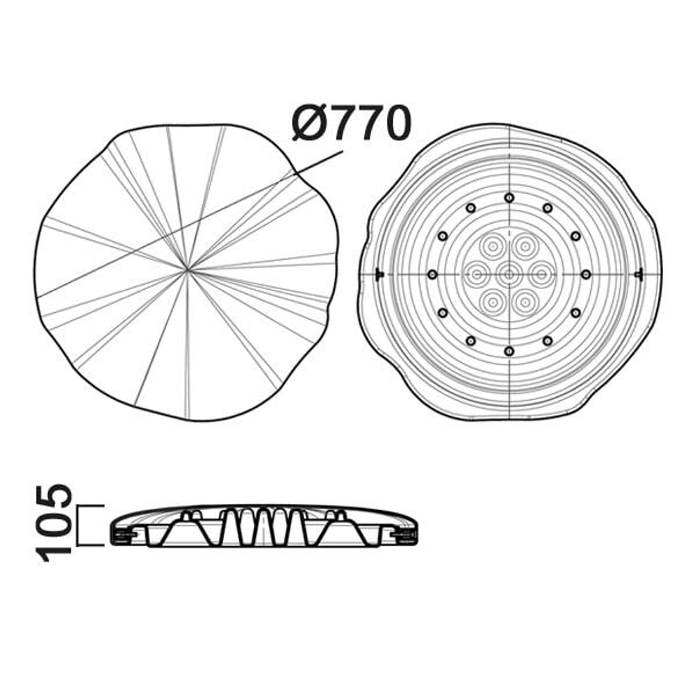 Крышка для септика Анион(770x770x105см;серый) - арт.559470