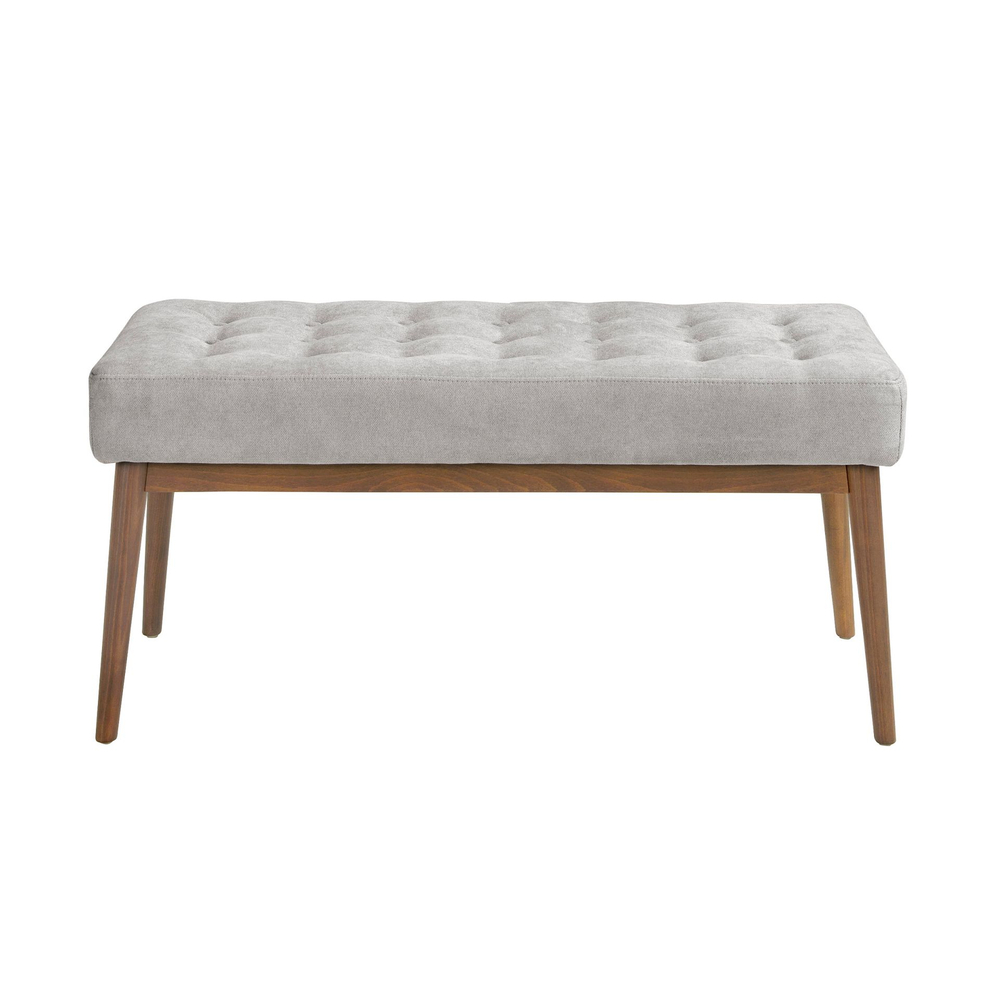 Банкетка Angel Cerda 5107/WD1404 с обивкой из темно-серой ткани