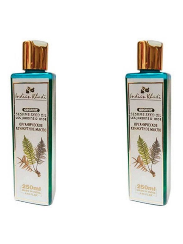 Indian Khadi Масло кунжутное нерафинированное, 250 мл, 2 шт