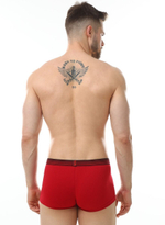 Мужские трусы-боксеры с контрастной тесьмой (Размер: XL) (Цвет: зеленый)