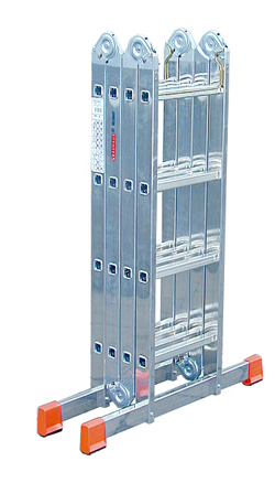 MULTIMATIC Шарнирная универсальная стремянка-трансформер,4*4( 120649)