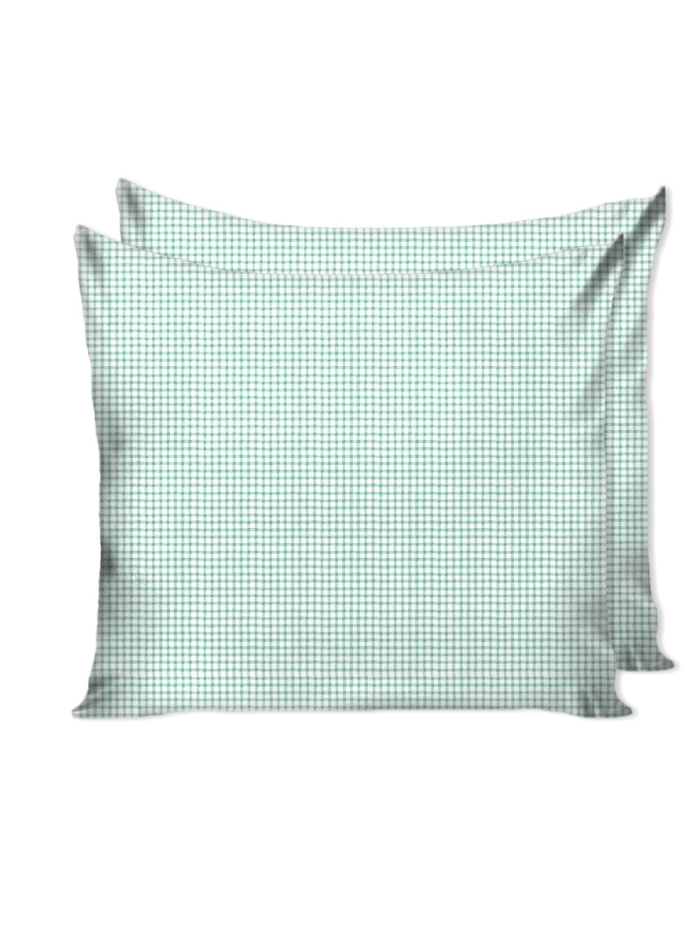Наволочка комплект 2шт Сказка "Зеленая клеточка" 70х70 см, перкаль