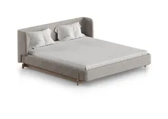 Кровать Basic спальное место 180*200 см (бежевый, рогожка)