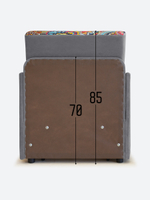 Кресло-кровать "Миник" с подлокотниками, купон Хаски