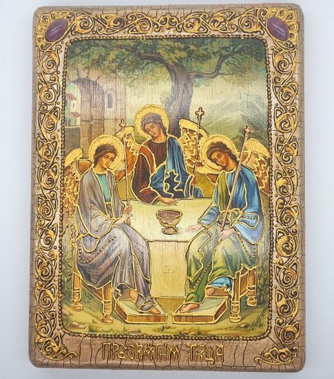 Икона. Святая Троица. 150 х 200 мм