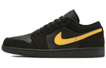 Jordan 1 Low Black University Gold