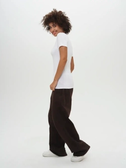 Футболка облегающая однотонная