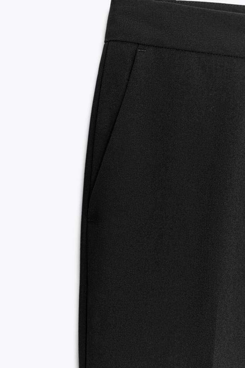 ZARA БРЮКИ FLARE, ЧЕРНЫЙ