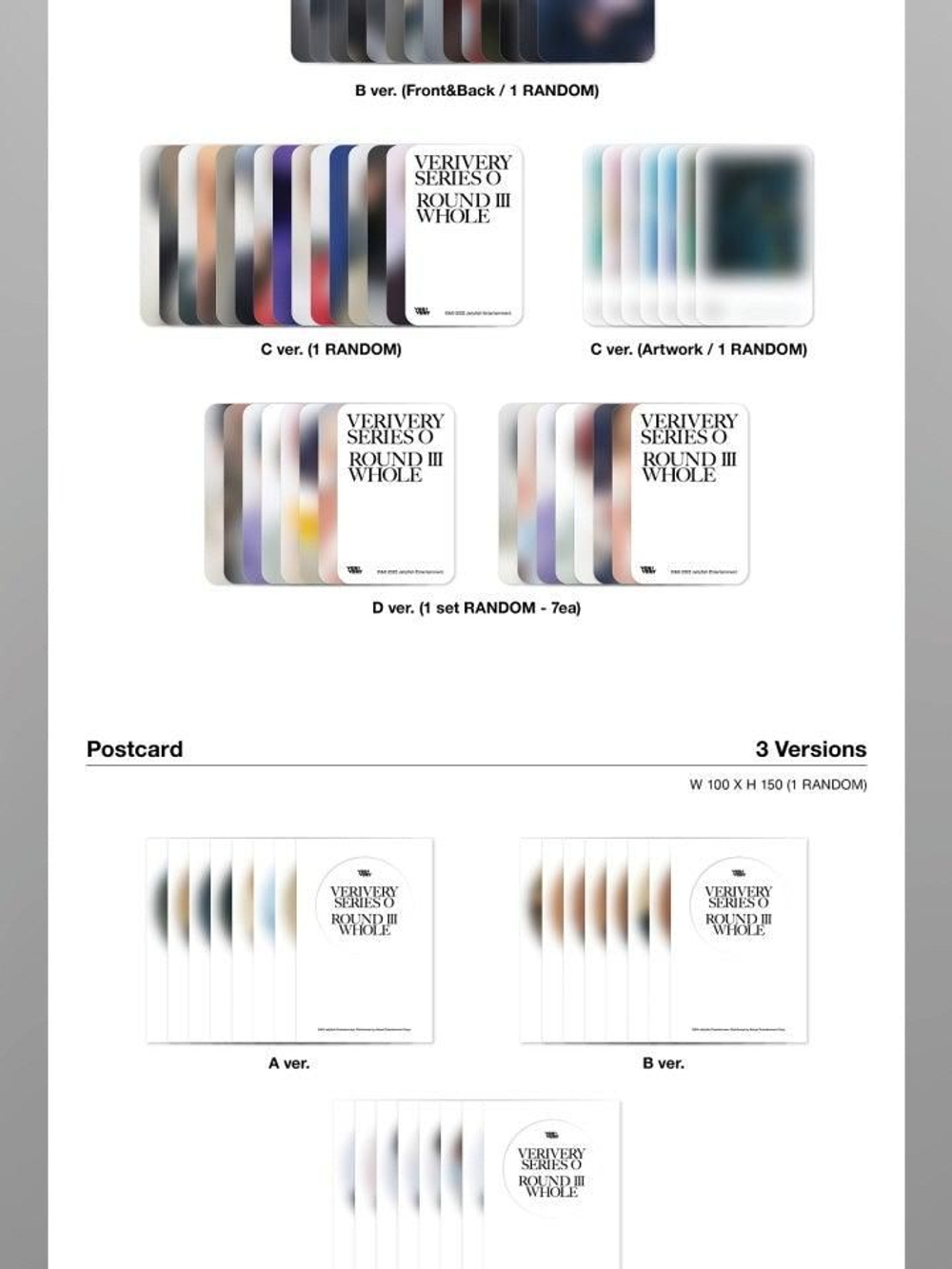 Альбом VERIVERY - VERIVERY SERIES O ROUND 3 : WHOLE 1st Album 4 Version SET