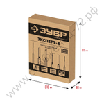 ЗУБР Эксперт-6 6 предм., Набор ручных резцов по дереву (18370)