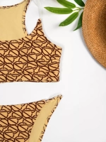 купальник раздельный для бассейна 3 в 1 с двумя плавками