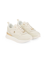 Кожаные кроссовки Tommy Hilfiger - бежевый(FW0FW08117)