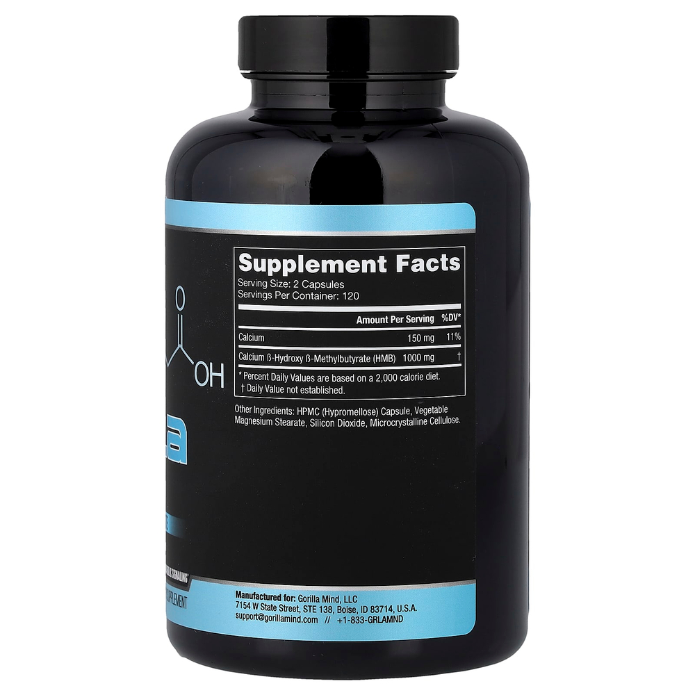 Gorilla Mind, HMB, 240 капсул (500 мг в 1 капсуле)