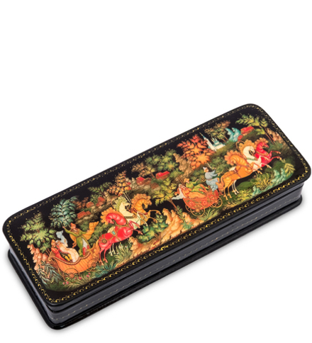 ШК-19/58 Шкатулка в технике декупаж «Тройка» (19,5х7х3,5)