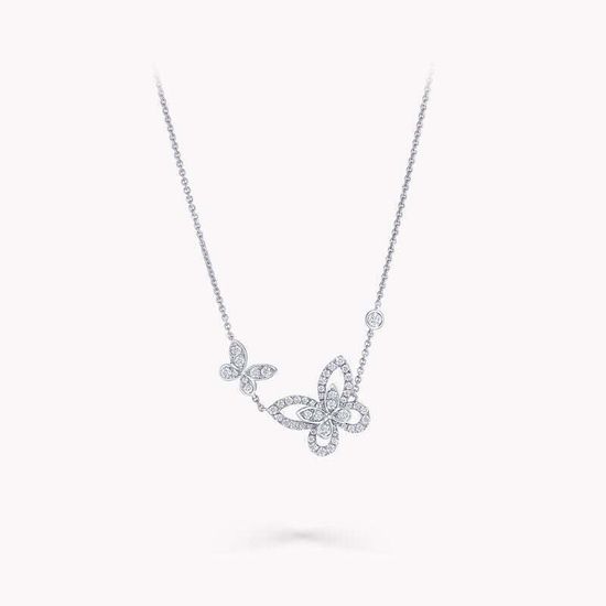 Колье Graff Double Butterfly Silhouette Diamond Pendant