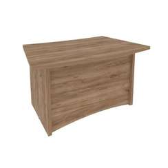 First Стол руководителя криволинейный KSR-5 Дуб Табак 1400*900*765