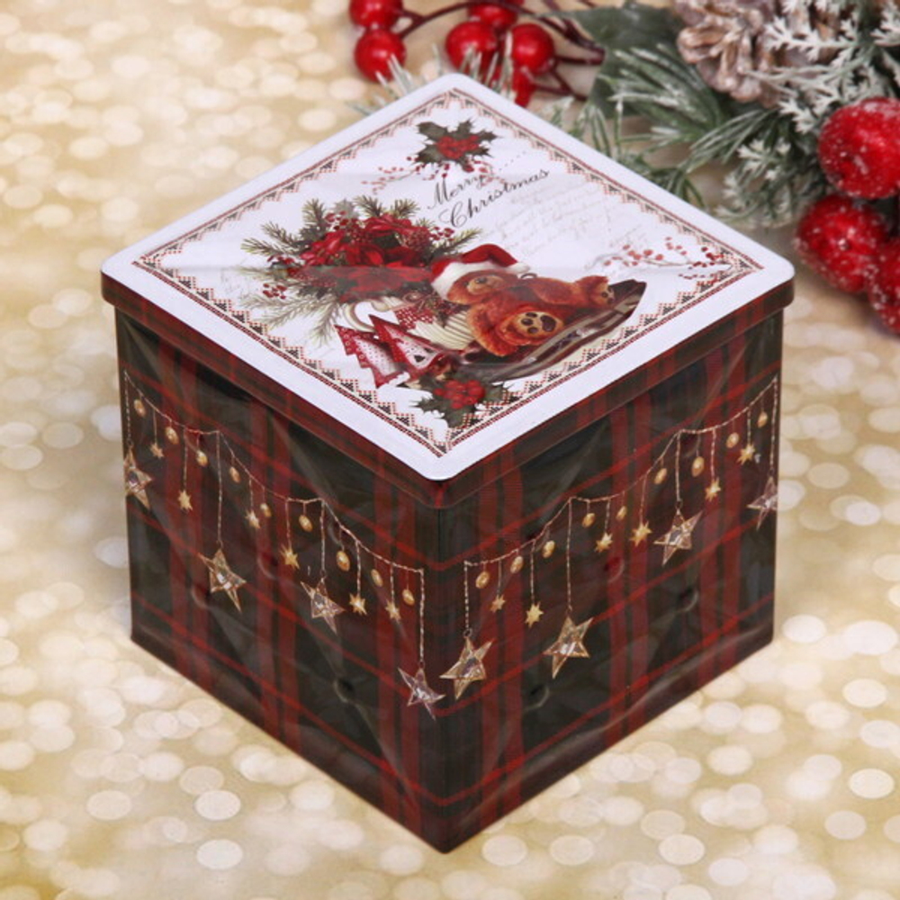 Банка жестяная 9*9*9см «Игрушки»