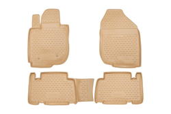 Коврики Standard, в салон TOYOTA RAV4 long 01/2006- , 4 шт. (полиуретан, бежевые) Element.NLC.48.18.212