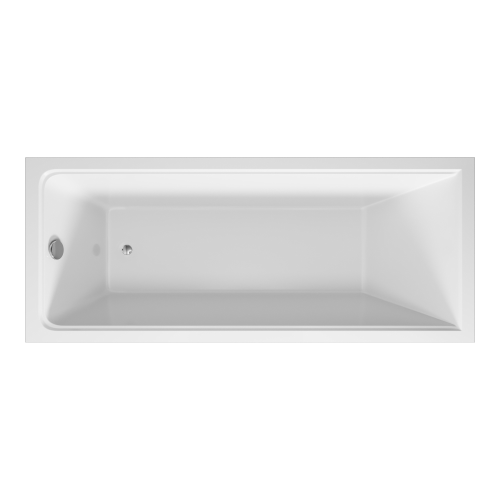 Ванна акриловая Vincea VBT-2G170-LG с ножками 1700*700*470, пристенная, цвет белый