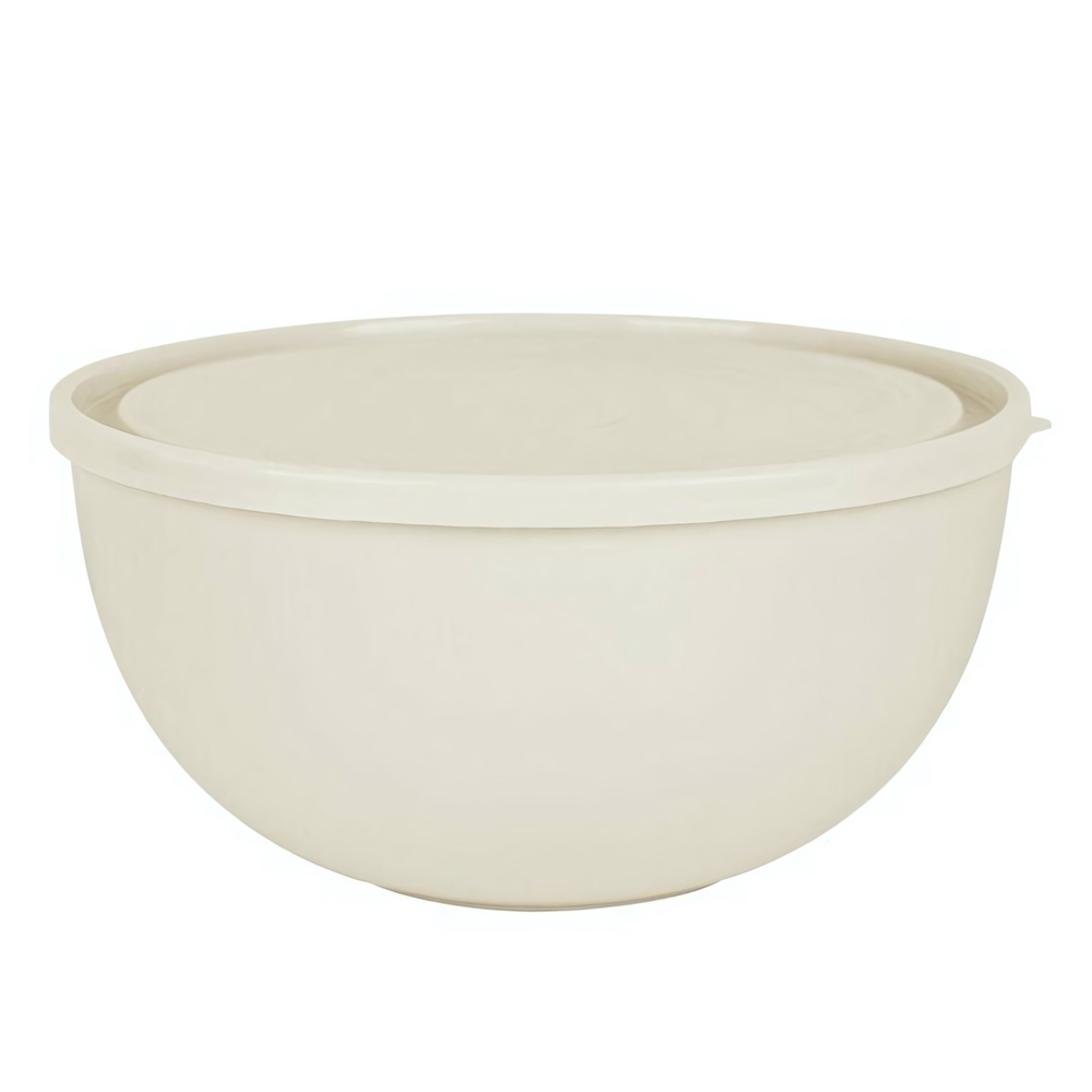 Салатник Plast Team Galaxy с крышкой 2,5л 218х212х105 мм молочный туман