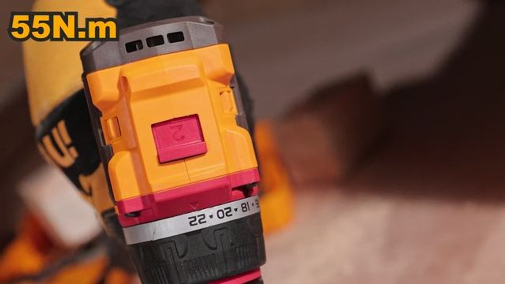 Аккумуляторный бесщеточный шуруповерт INGCO CDLI205581 INDUSTRIAL 20 В 55 Нм 22+1