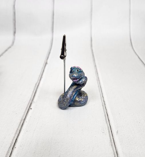 Держатель "Змейка", синяя