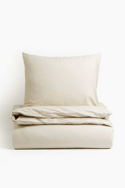 H&M Комплект постельного белья, светло-бежевый